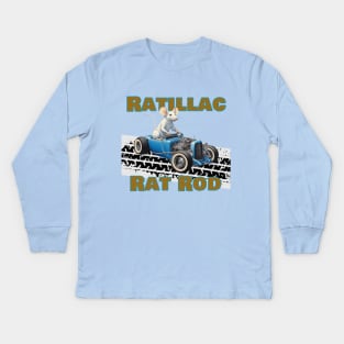 RATILLAC RAT ROD Kids Long Sleeve T-Shirt